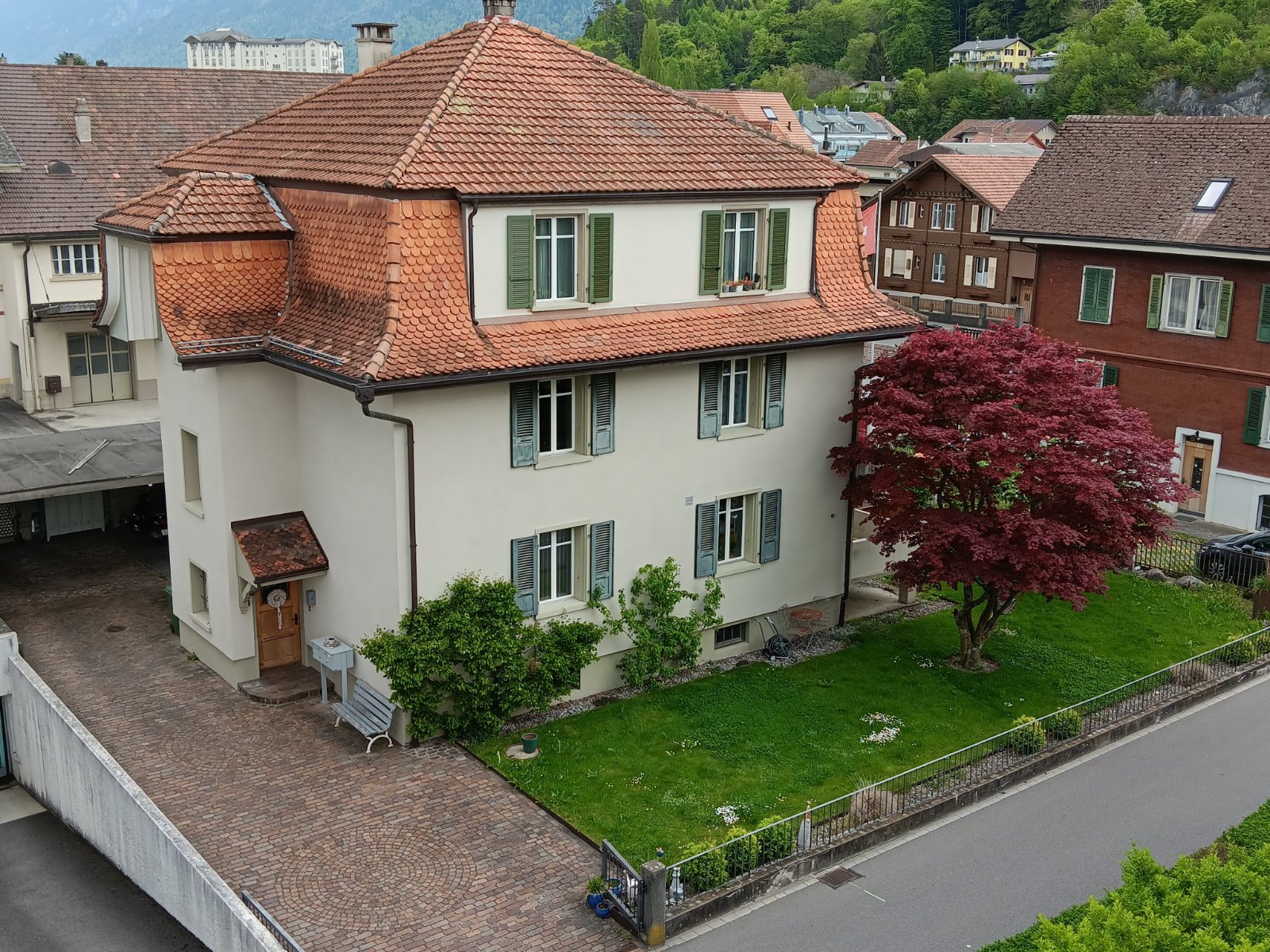 Solve Neighborhood View from Crystal Hotel Interlaken Switzerland