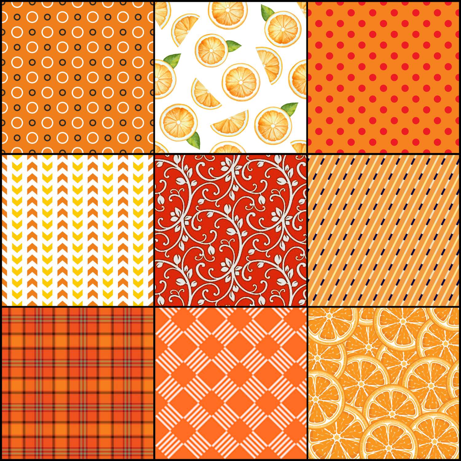 Solve Orange patterns 2 jigsaw puzzle online with 324 pieces