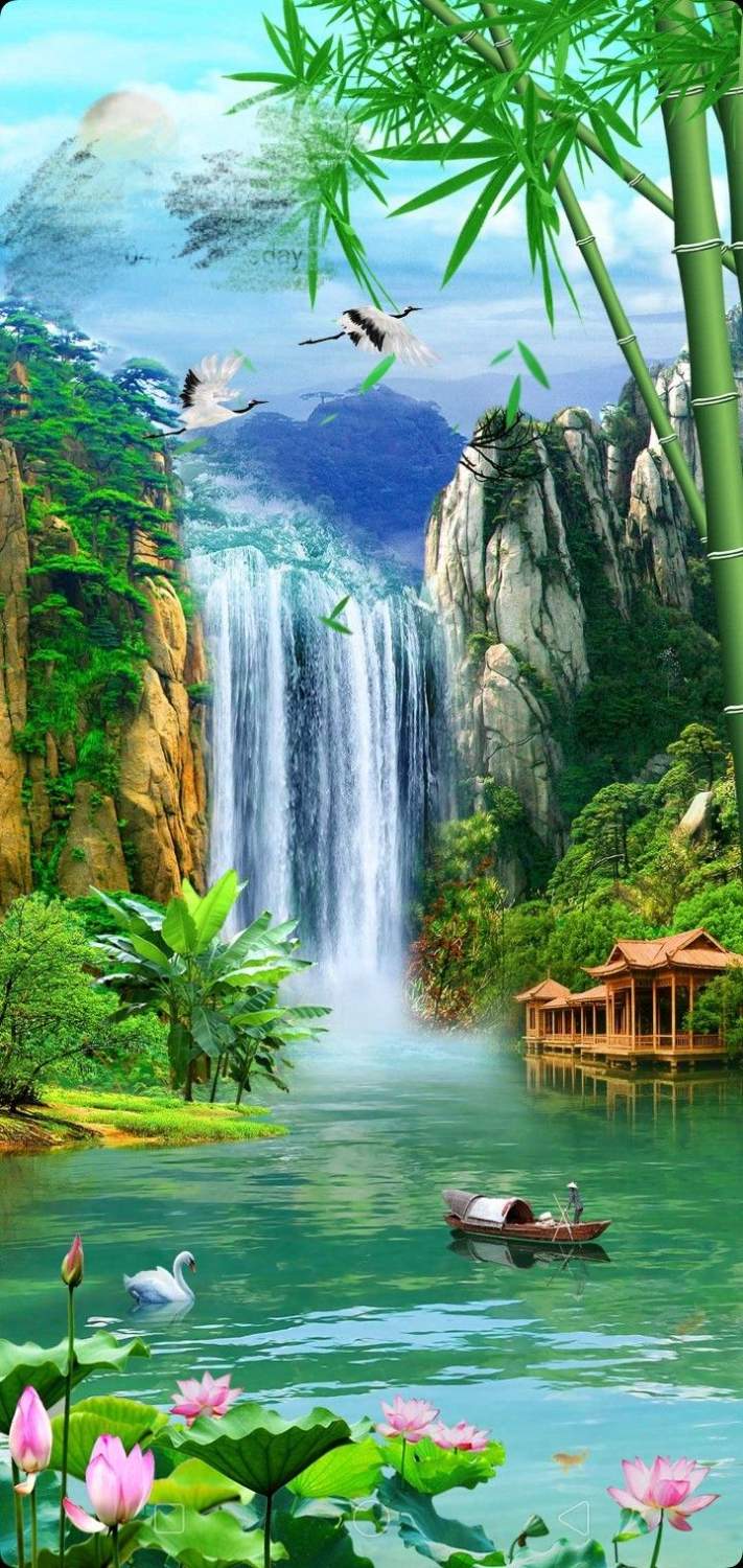 Solve The Waterfall. jigsaw puzzle online with 72 pieces