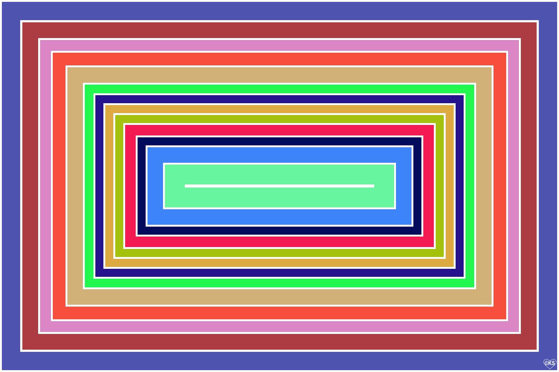 Solve Concentric Rectangles!! ~ H jigsaw puzzle online with 600 pieces