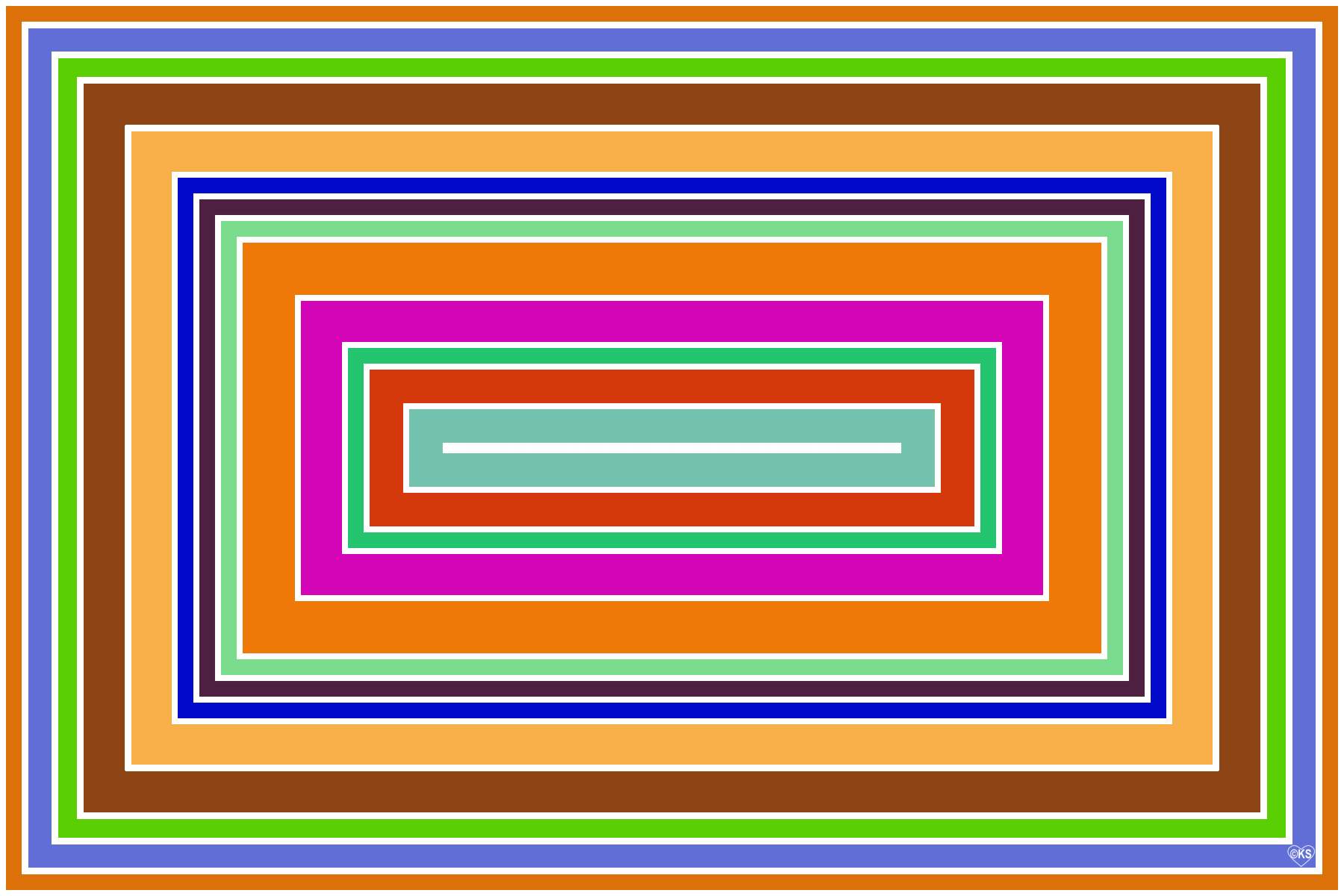 Solve Concentric Rectangles!! ~ H jigsaw puzzle online with 600 pieces