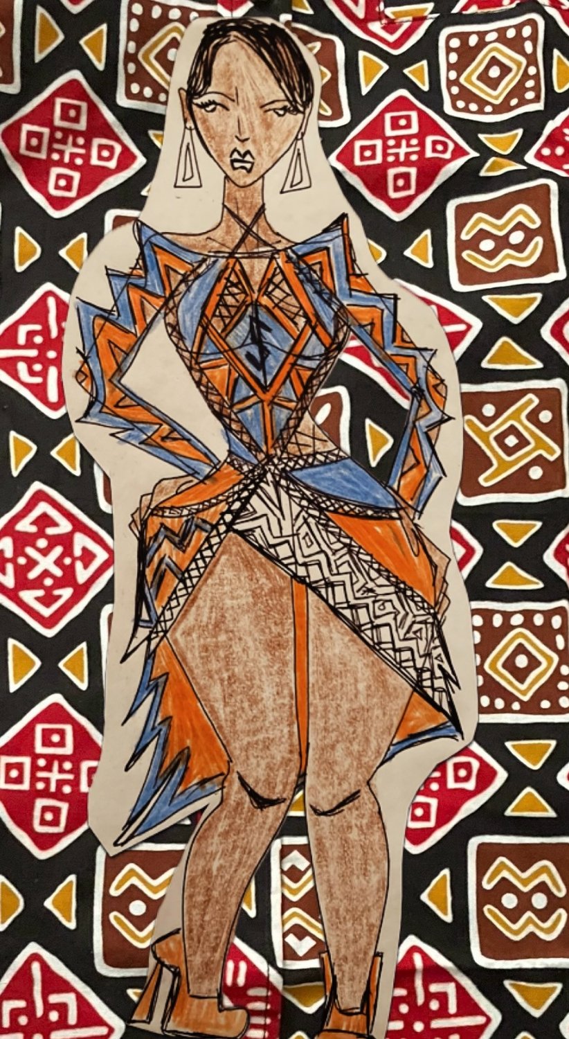 Solve Black Girl Art African printSuperchic African print_0681_4 jigsaw