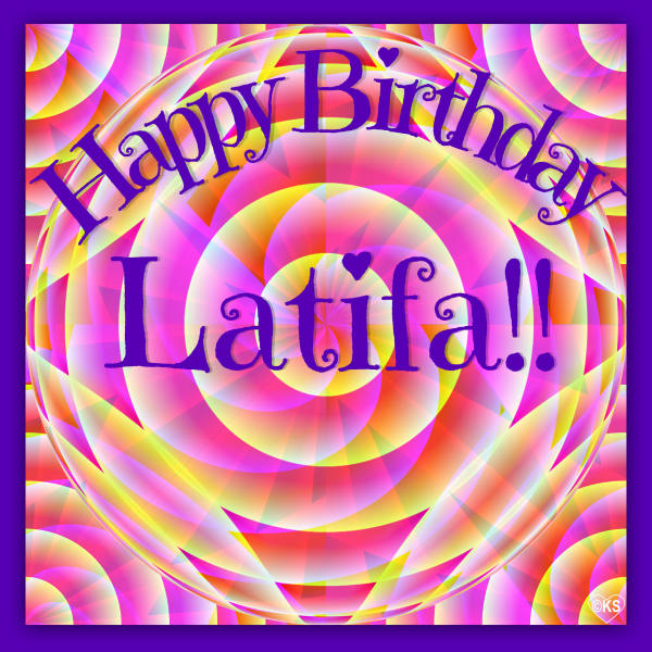 Solve Happy Birthday Latifa!! jigsaw puzzle online with 9 pieces