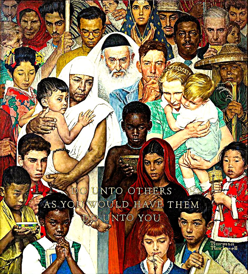 Solve THE LATE, GREAT, NORMAN ROCKWELL - 1 OF 4 jigsaw puzzle online ...