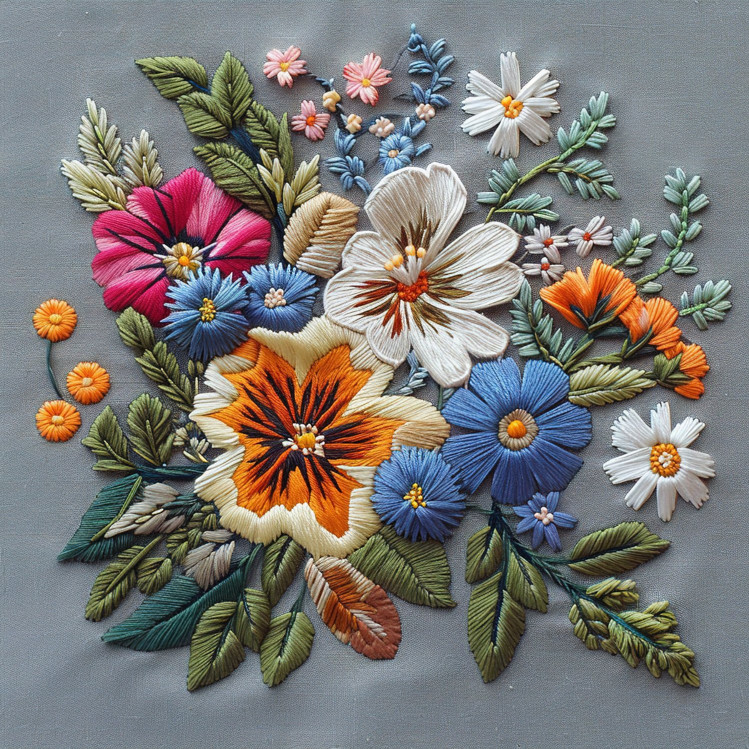 Solve Embroidery Stumpwork Small Flowers jigsaw puzzle online with 121