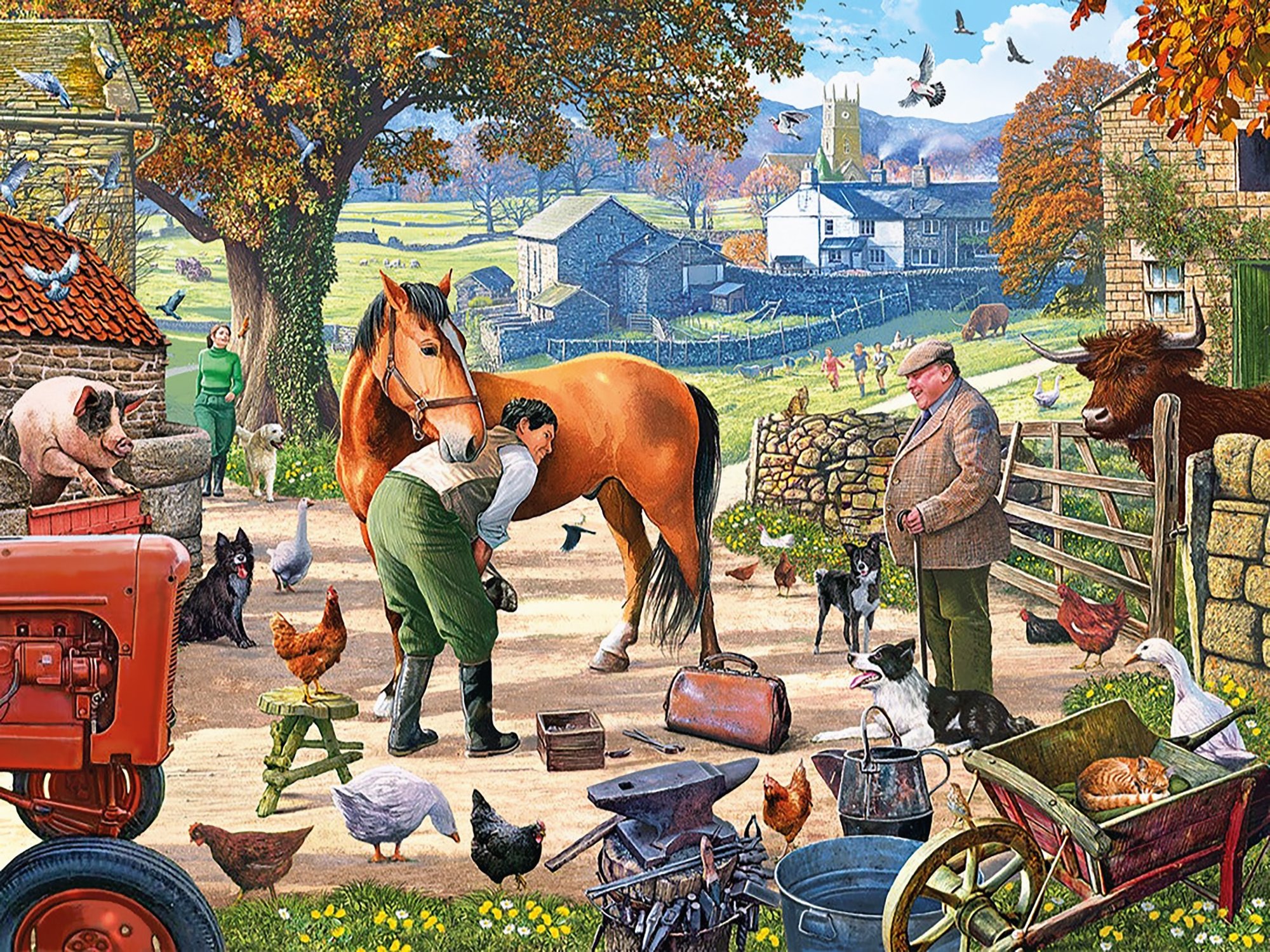 Solve Farrier on the Farm jigsaw puzzle online with 352 pieces