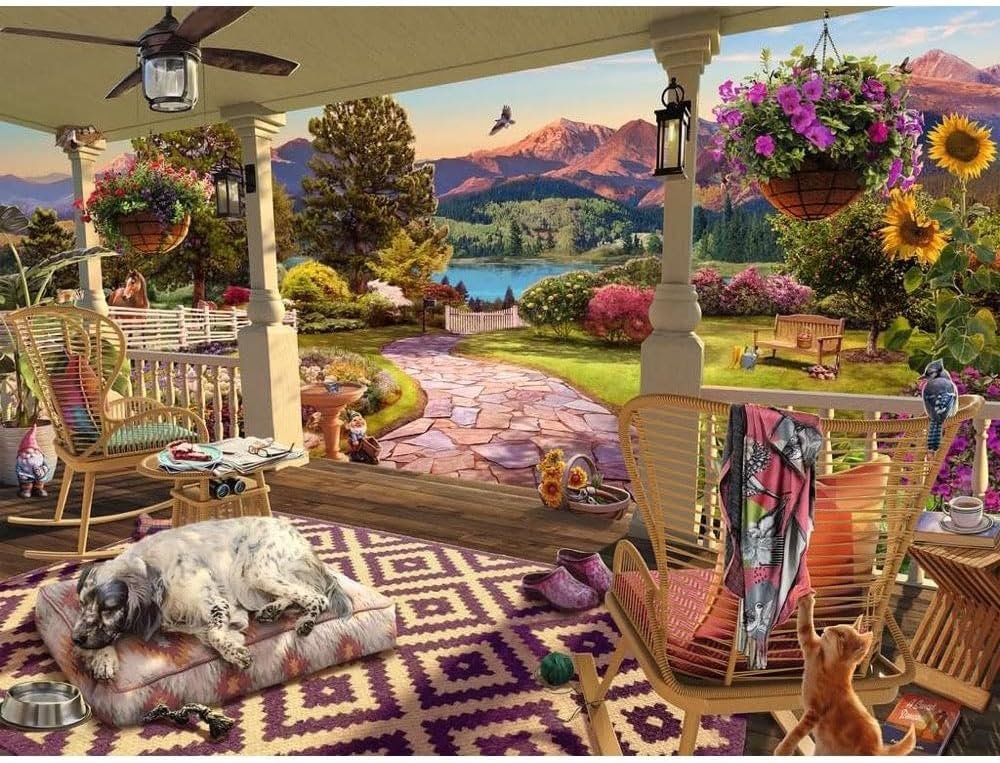 Solve Cozy Front Porch jigsaw puzzle online with 192 pieces