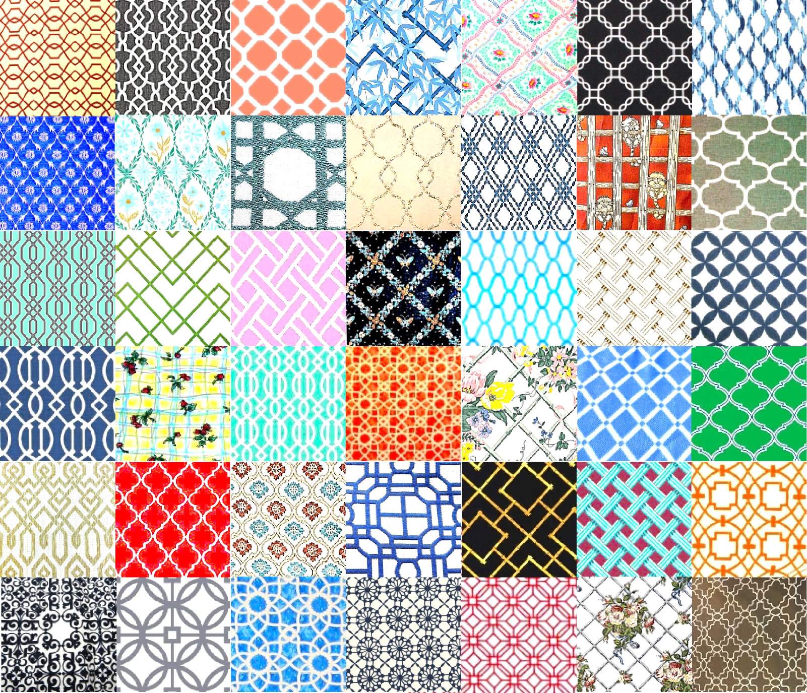 Solve PATCHWORK TRELLIS jigsaw puzzle online with 143 pieces