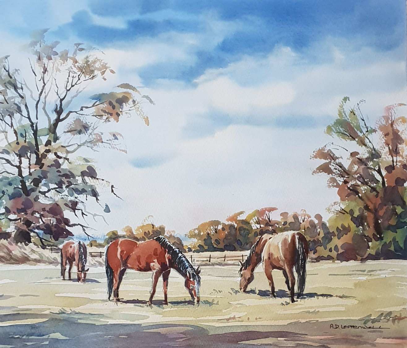 Solve 'Meadow Grazing' jigsaw puzzle online with 30 pieces