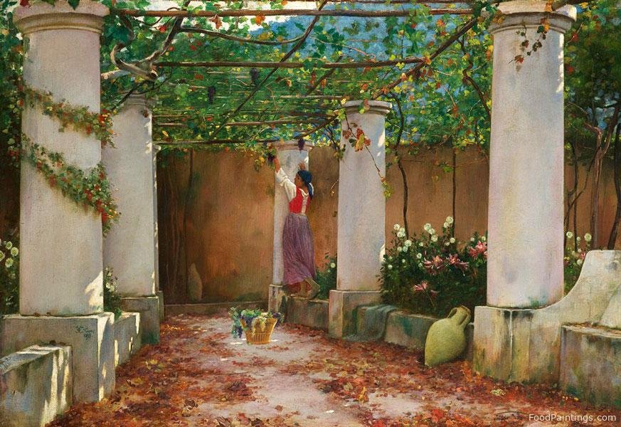 Solve Woman in a Garden Capri Villa Castello Charles Caryl Coleman-1895 ...
