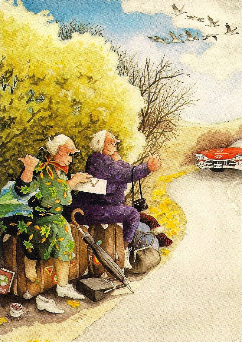 Solve hitch hikers jigsaw puzzle online with 204 pieces