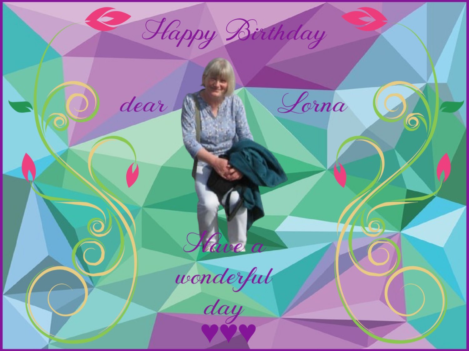 Jigsaw Puzzle | Happy Birthday dear Lorna (Goingsilver) | 12 pieces