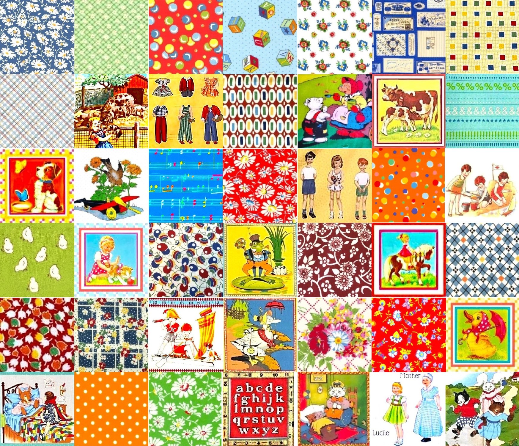 Solve PATCHWORK AMERICAN JANE 4 jigsaw puzzle online with 378 pieces