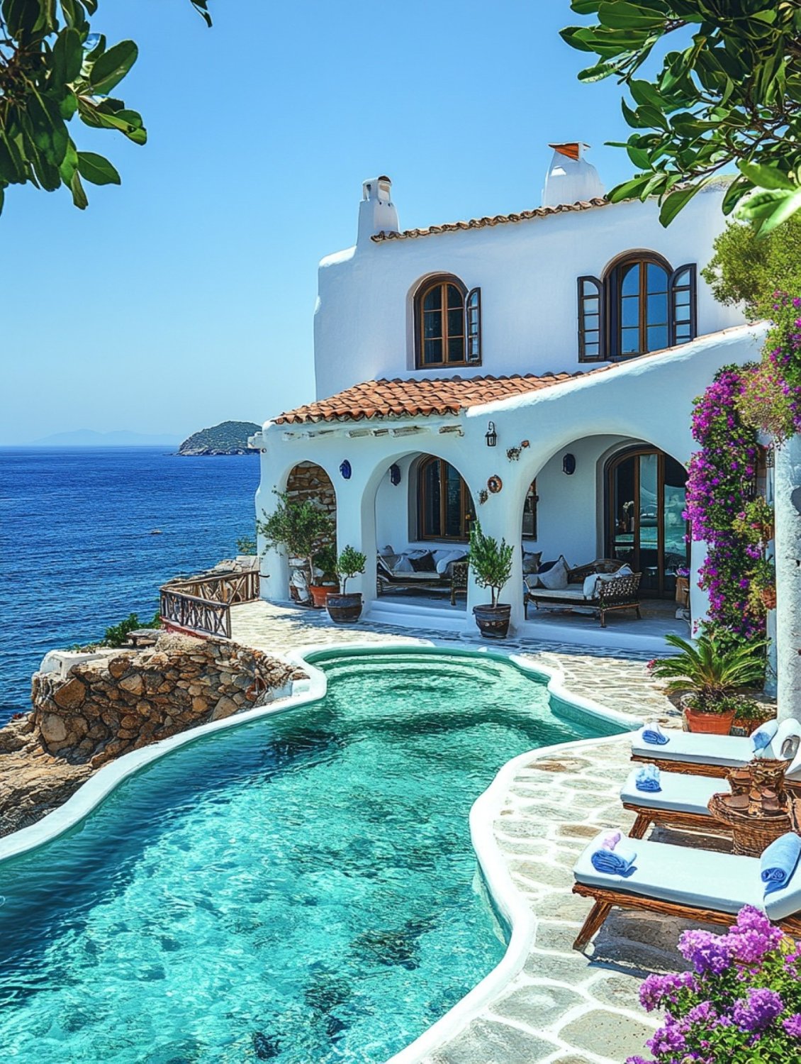 Solve greek house jigsaw puzzle online with 88 pieces