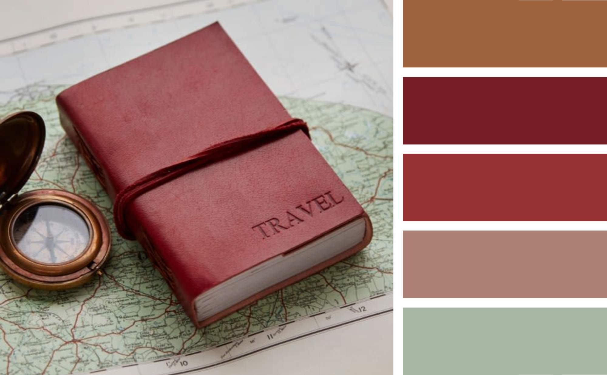 Solve leather travel journal jigsaw puzzle online with 273 pieces