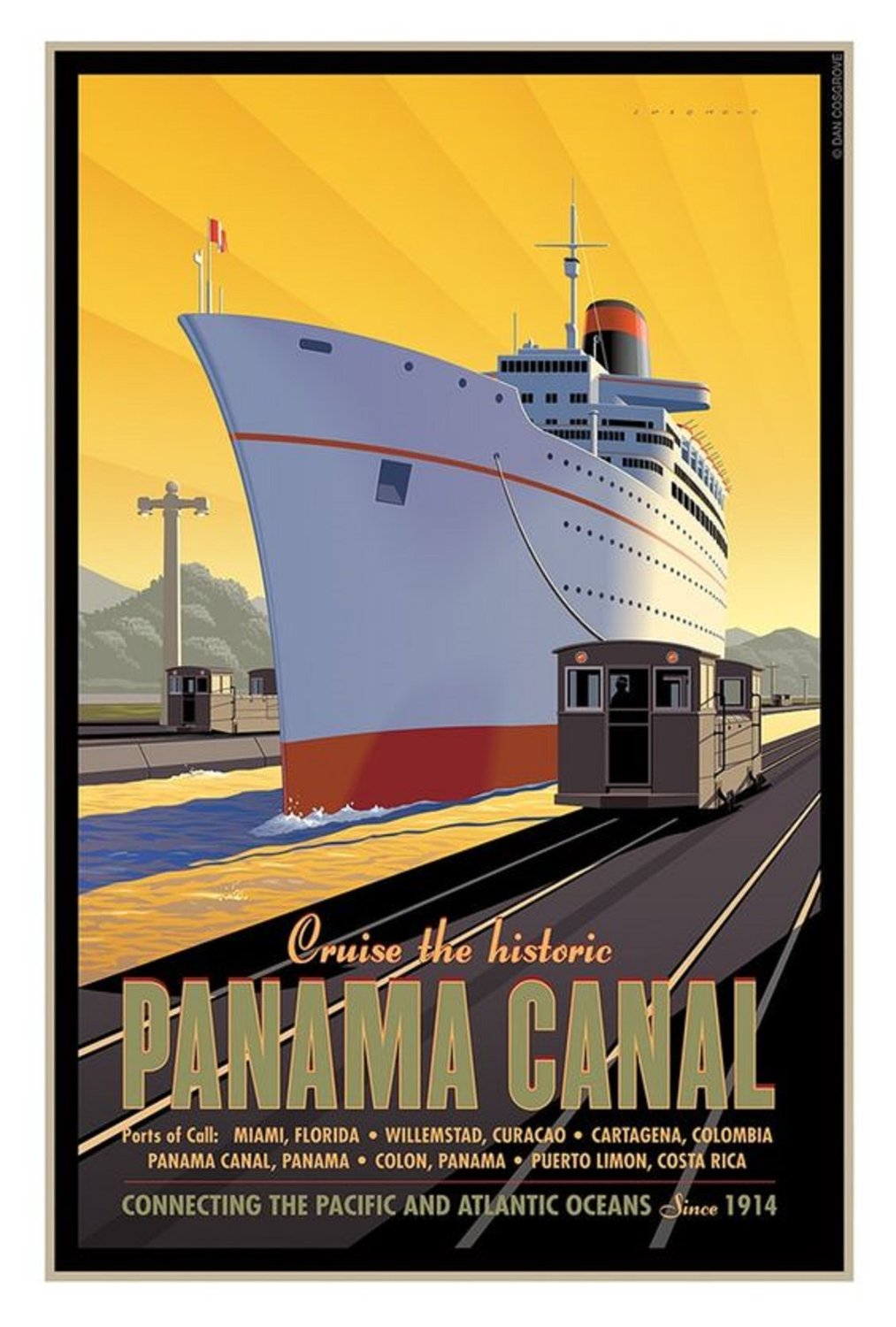 Panama Canal 1000-Piece Wooden Jigsaw Puzzle - Travel Souvenir, 30x20 Inches, Great Gift