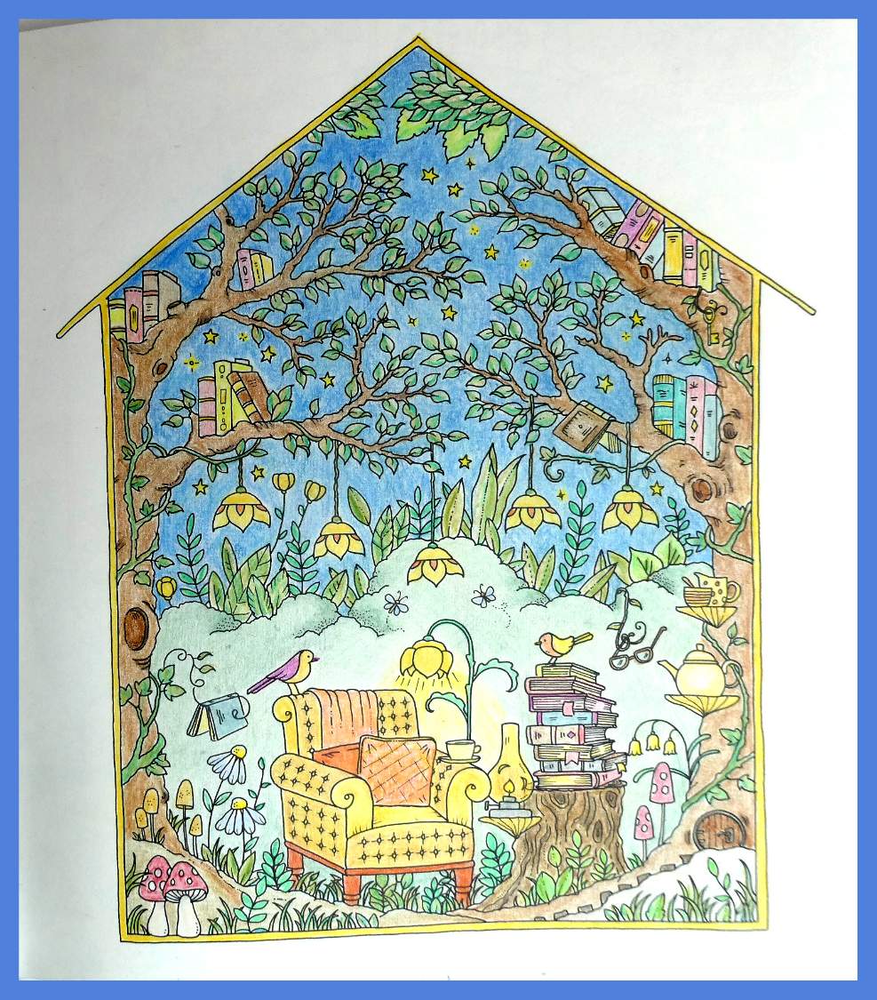 Solve Self colored drawings, from the book by Johanna Basford. jigsaw