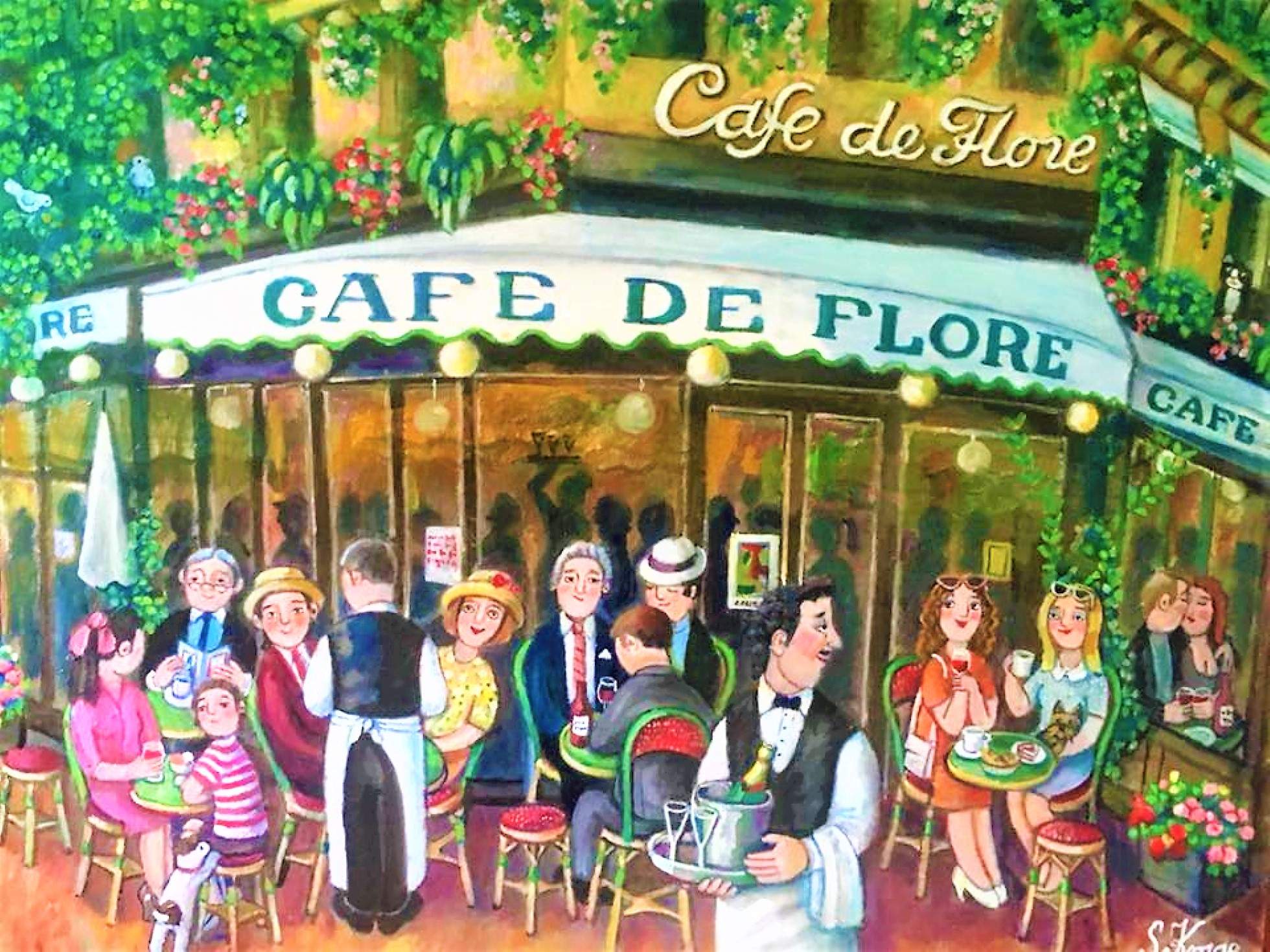 Solve Cafe De Flore Paris Jigsaw Puzzle Online With 336 Pieces