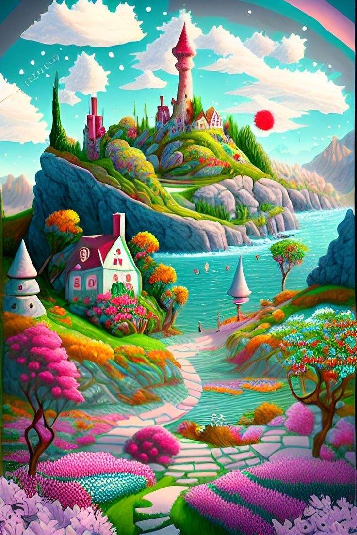 Solve FAIRYLAND jigsaw puzzle online with 70 pieces