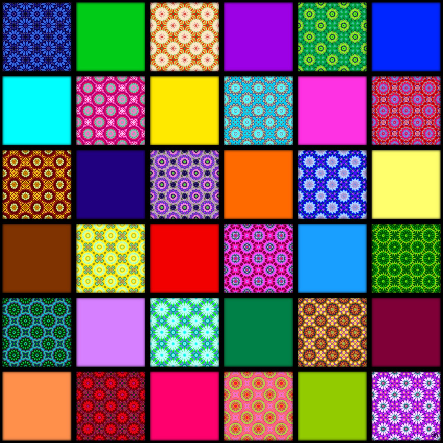 Solve Patterns and Plains!! ~ L jigsaw puzzle online with 144 pieces