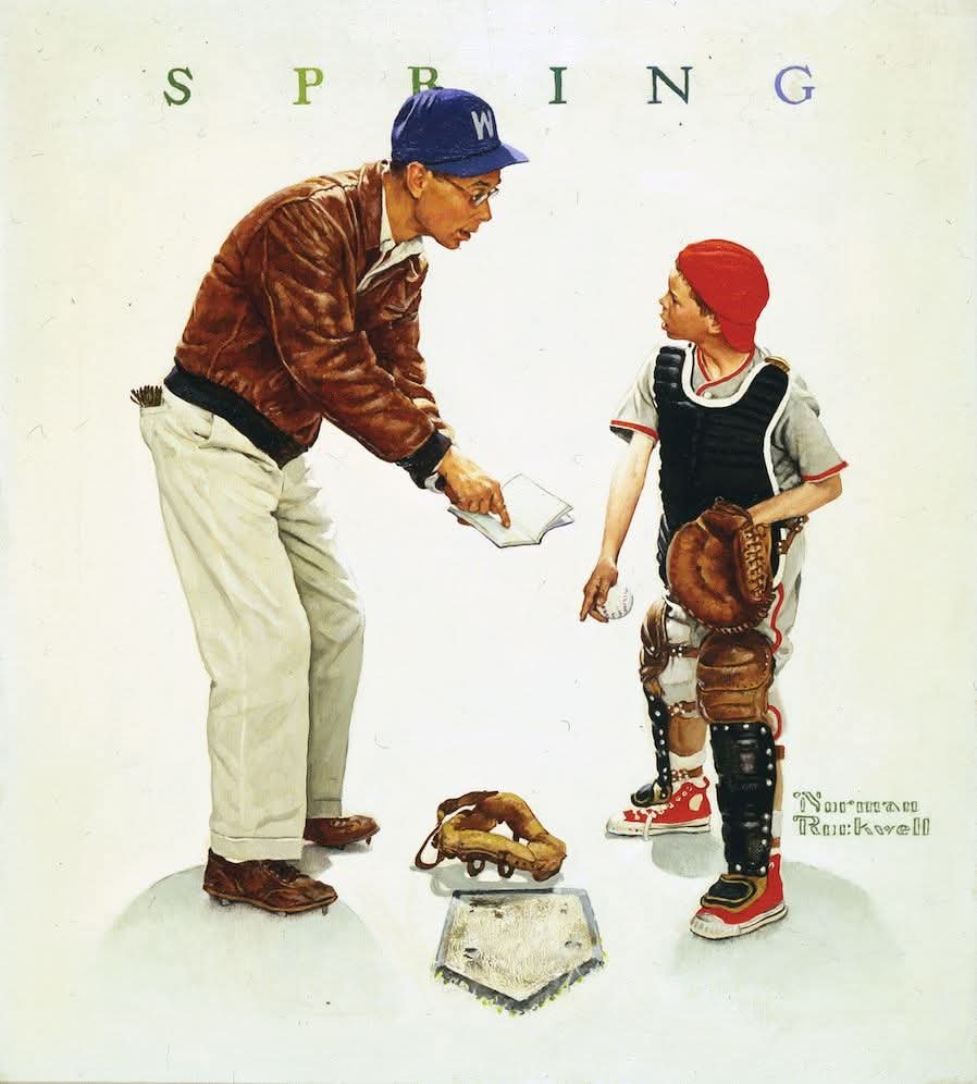Solve Norman Rockwell jigsaw puzzle online with 16 pieces