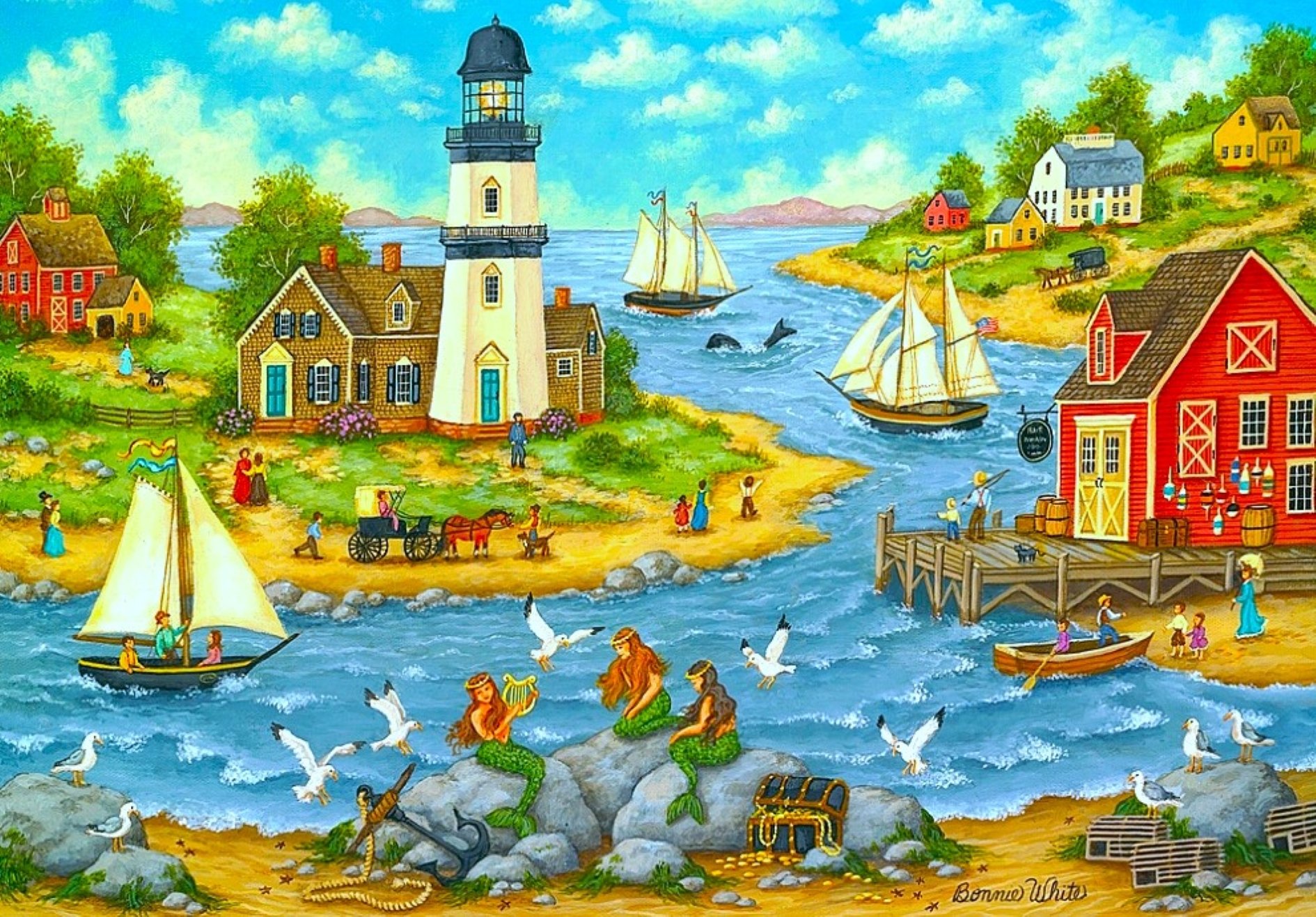 Solve Mermaids jigsaw puzzle online with 352 pieces
