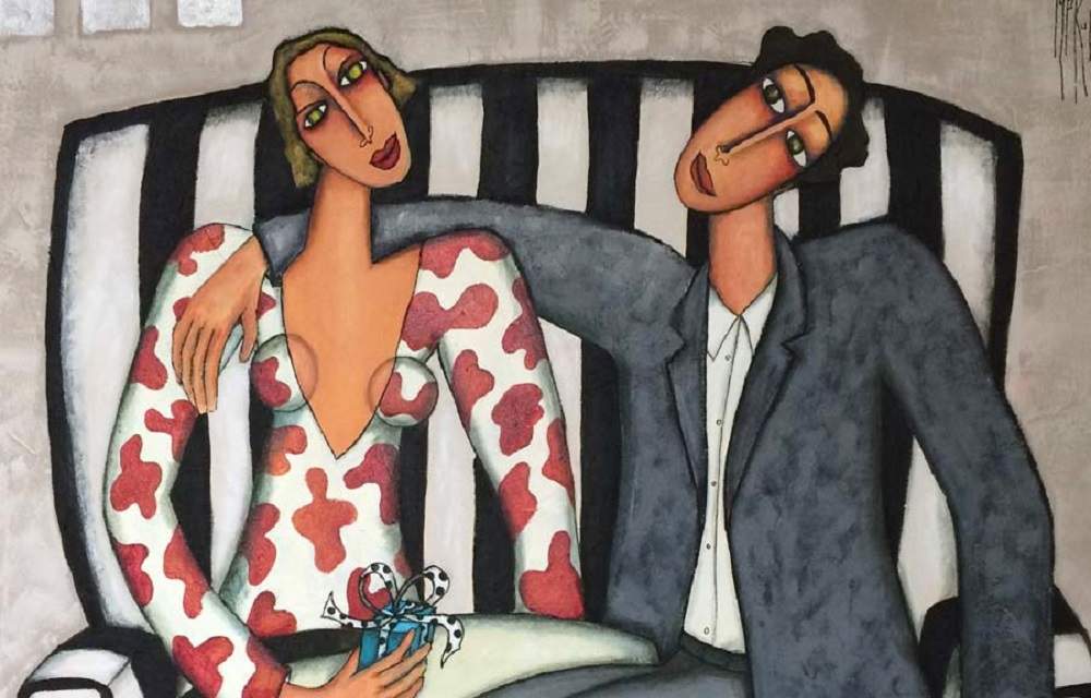 Solve MariePierre Kuhn Artwork 'Aralya' jigsaw puzzle online with