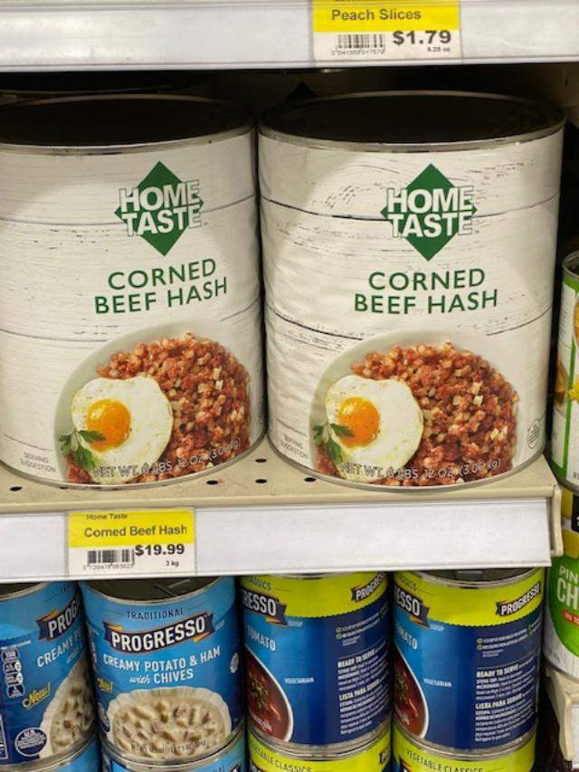 Solve 10 can corned beef hash jigsaw puzzle online with 20 pieces