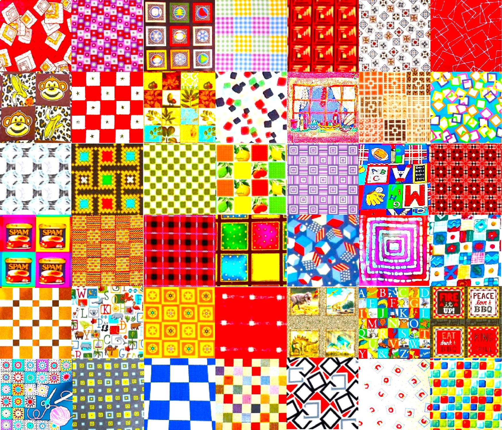 Solve PATCHWORK SQUARES 46 jigsaw puzzle online with 72 pieces