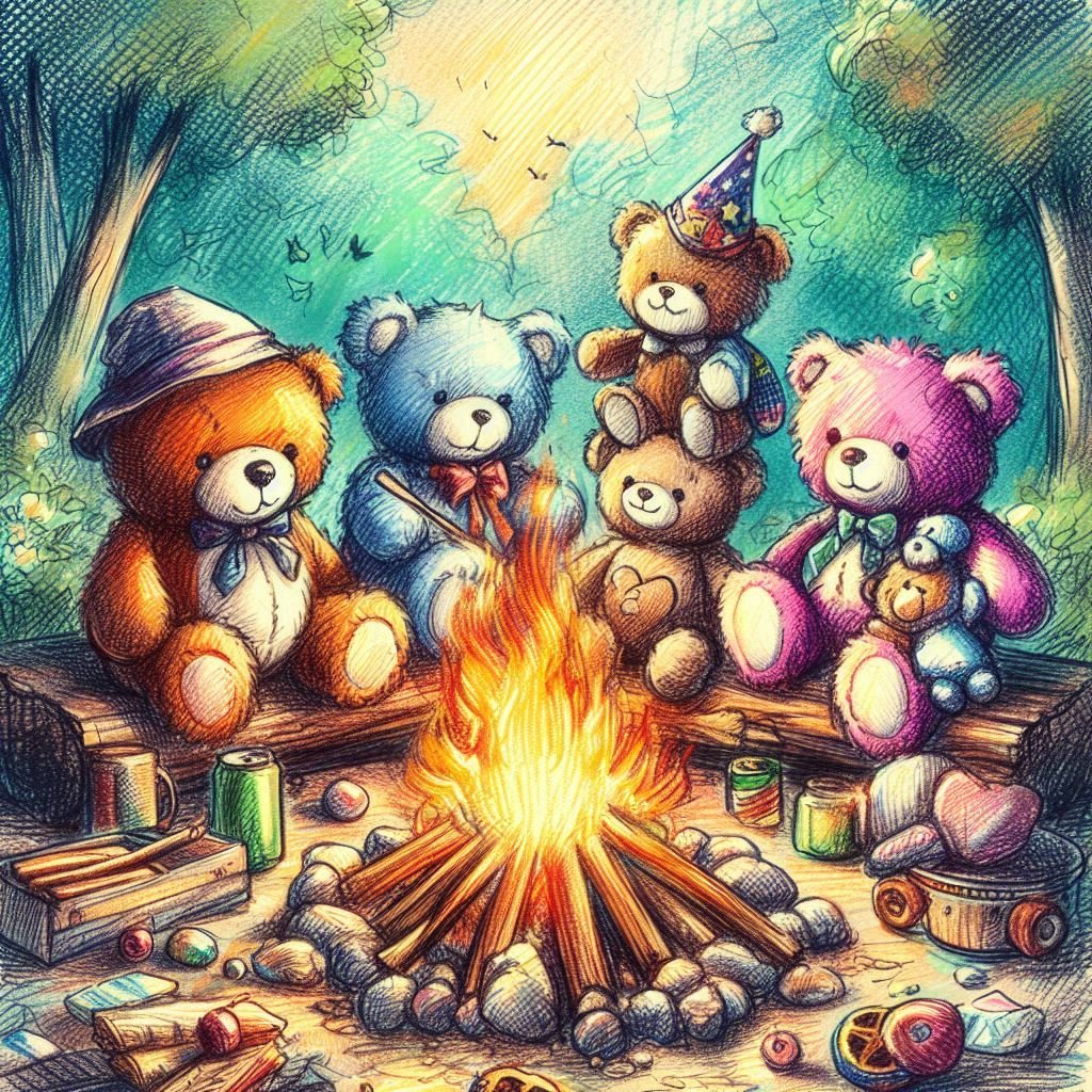 Solve Smore Bears (resizable 9 to 306 pieces) jigsaw puzzle online with ...