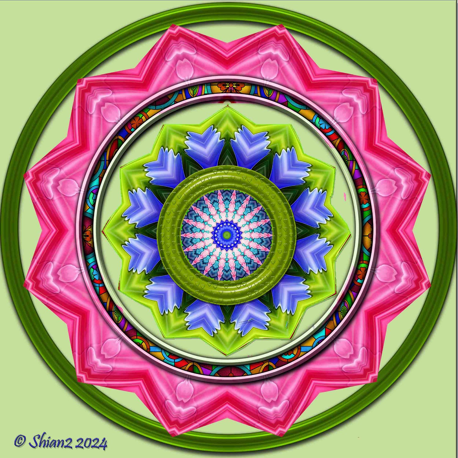 Solve Circle Tile jigsaw puzzle online with 196 pieces