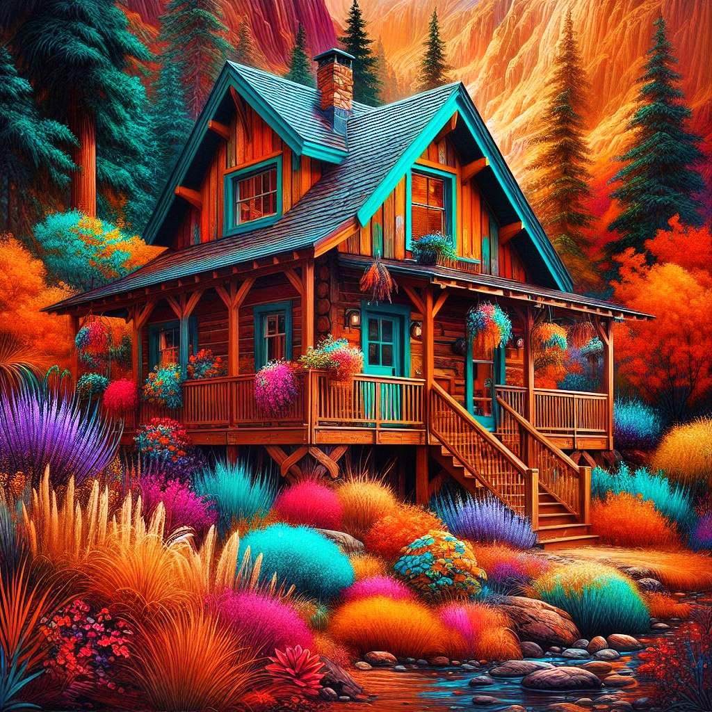 Solve Beautiful Cabin In The Bright Colorful Oregon Mountains Jigsaw solve-beautiful-cabin-in-the-bright-colorful-oregon-mountains-jigsaw