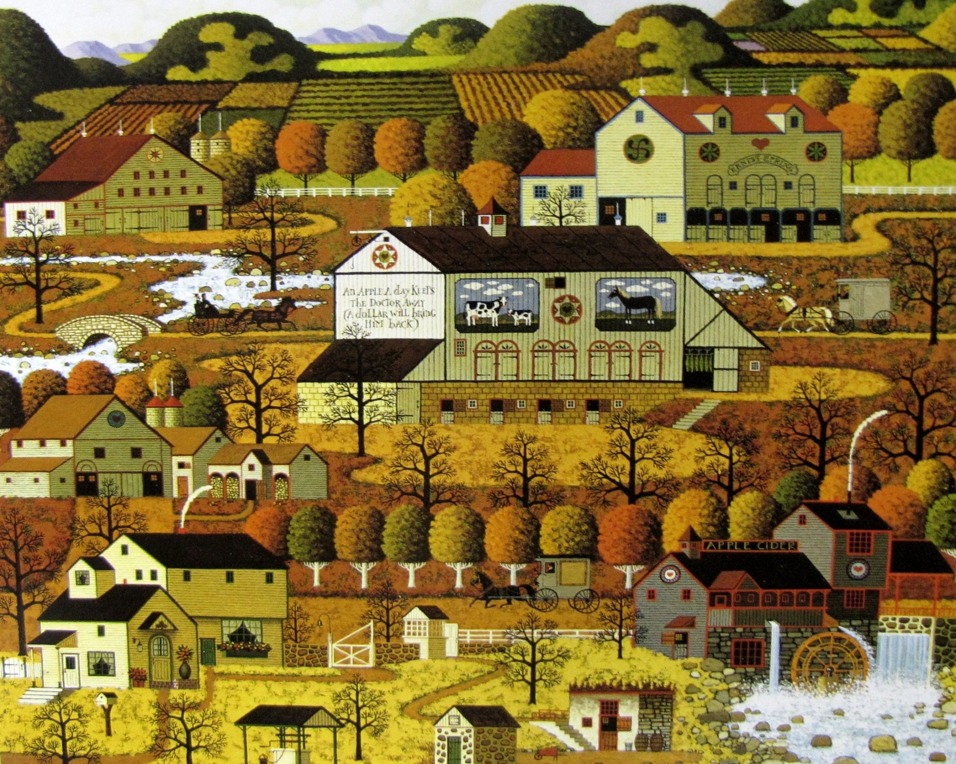 Buffalo Games - Charles Wysocki - Viandes, fleurs, chapeaux - Puzzl