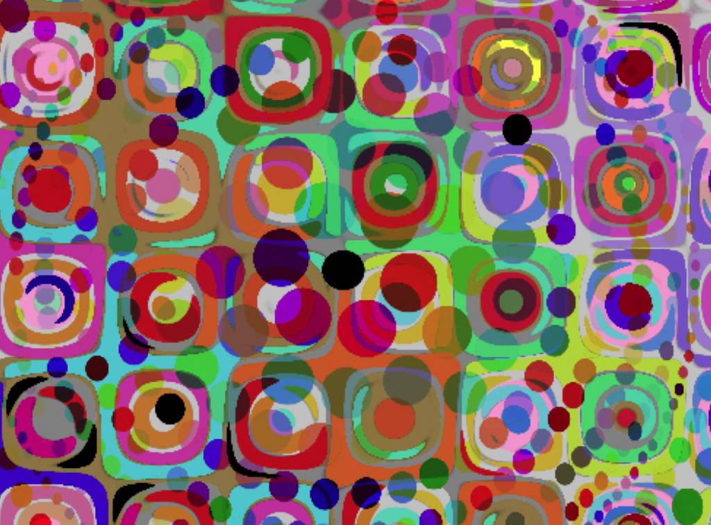 Solve squares and circles jigsaw puzzle online with 96 pieces
