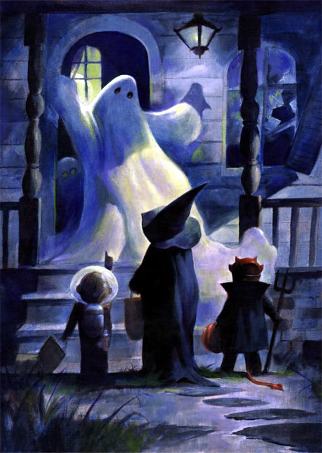 Solve ghost house jigsaw puzzle online with 165 pieces