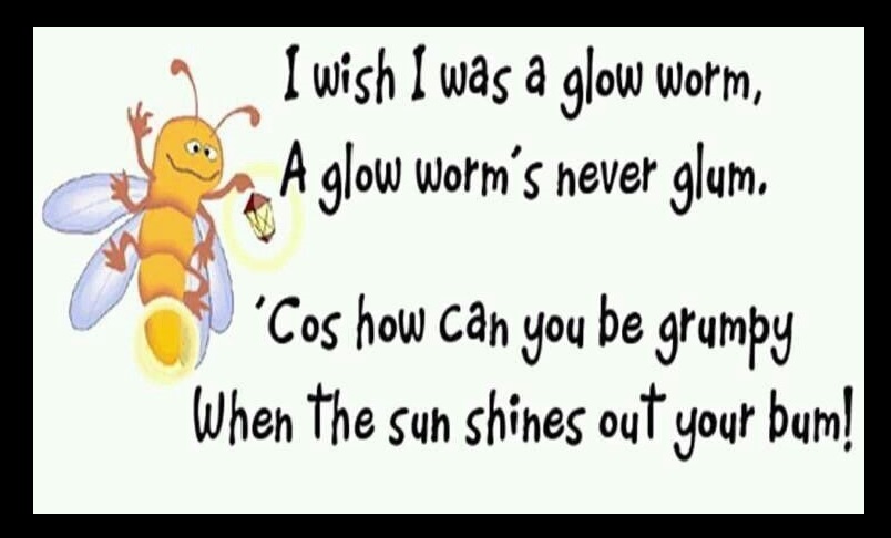 Solve Wish I was a Glow Worm jigsaw puzzle online with 45 pieces