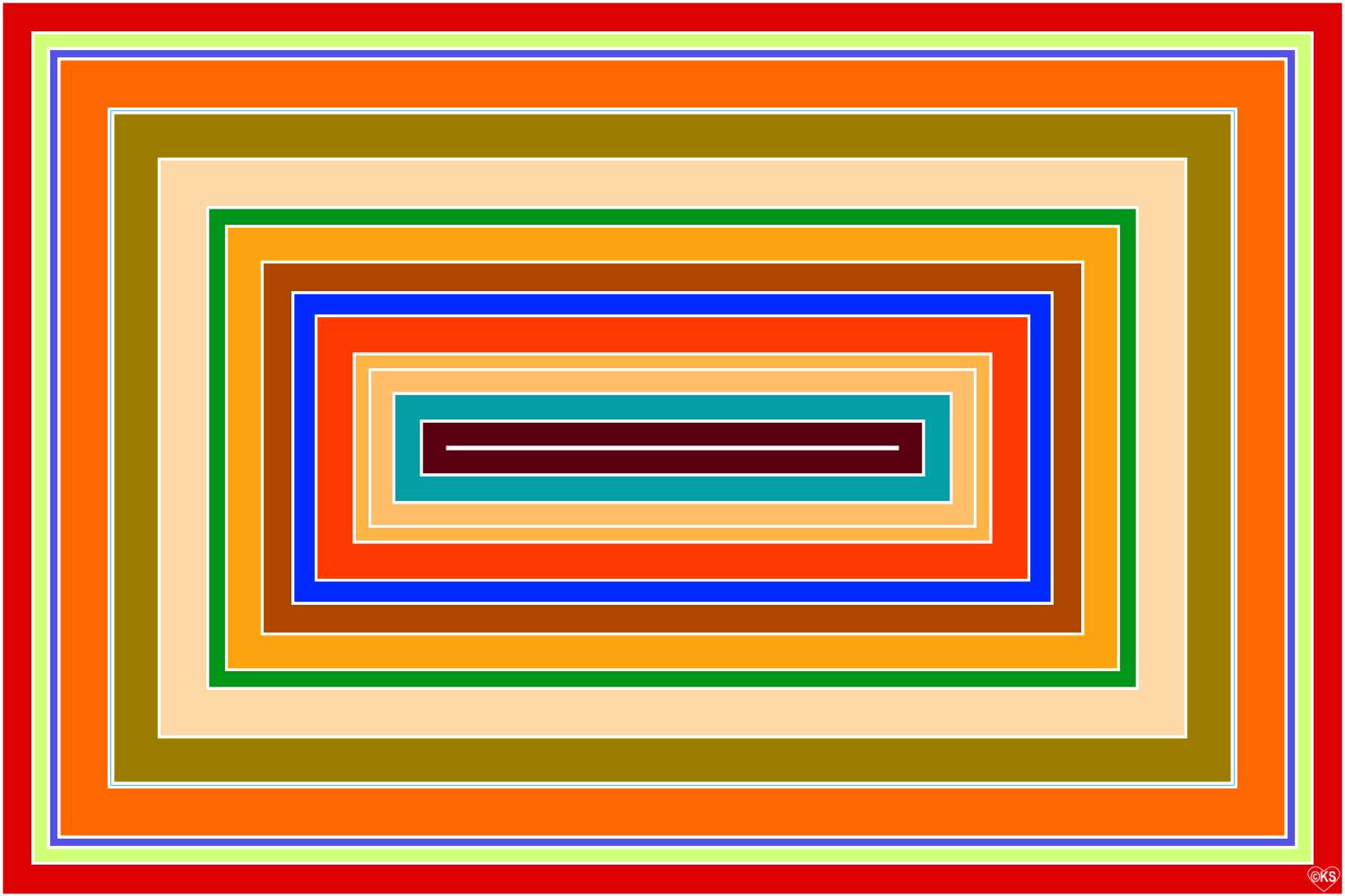 Solve Concentric Rectangles!! ~ M jigsaw puzzle online with 96 pieces