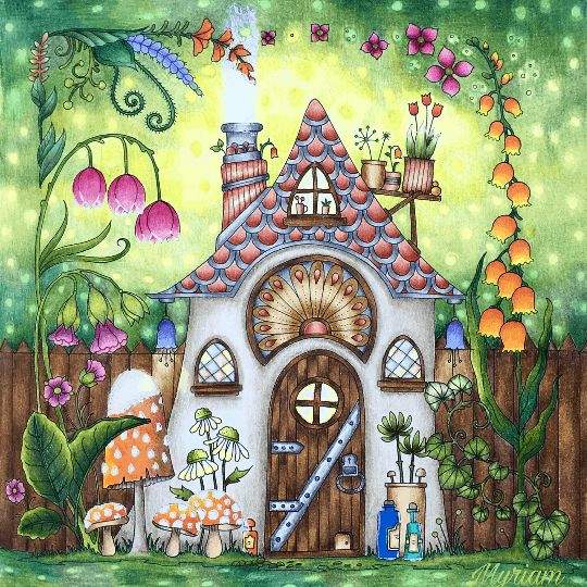 Solve Author Johanna Basford jigsaw puzzle online with 64 pieces