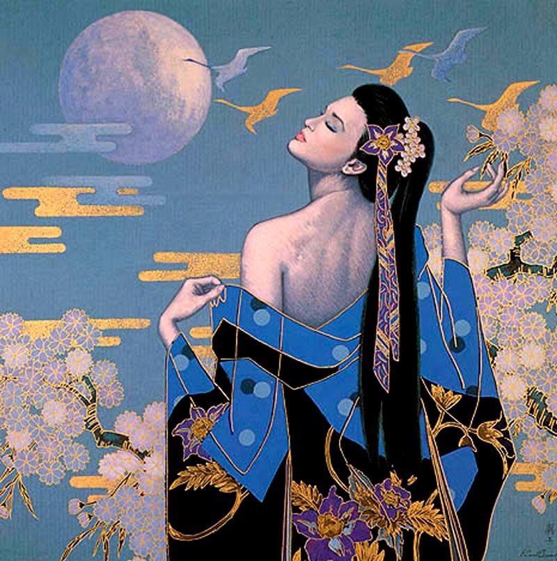 Jigsaw Puzzle 169 pieces Karl Bang Artwork 'Full Moon' Jigidi