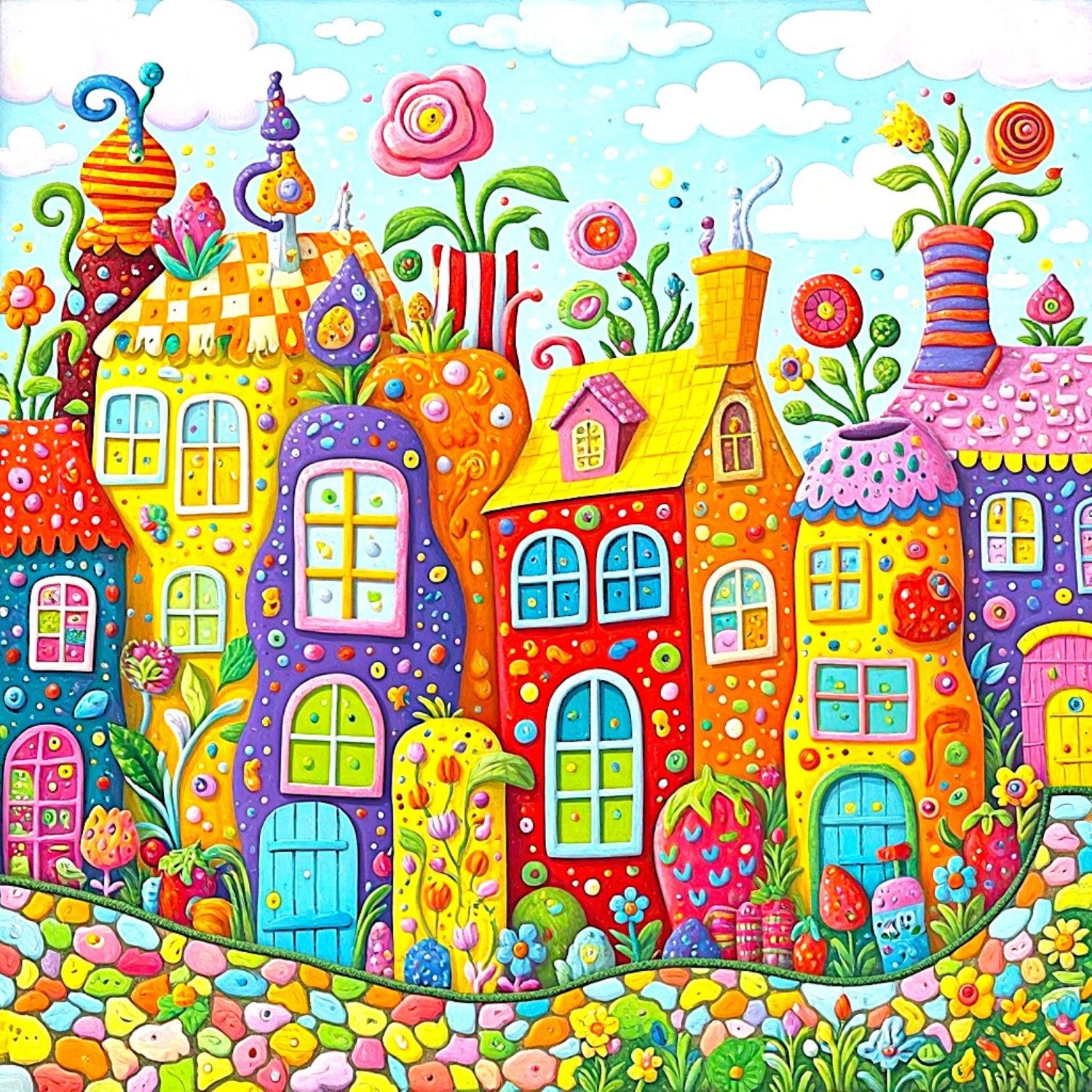 Jigsaw Puzzle | 100 pieces | Candy Row - resize 9 - 600 pieces | Jigidi