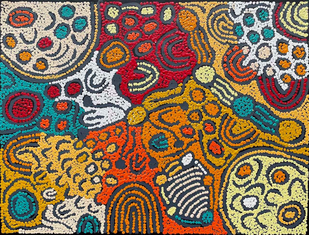 Solve Aboriginal Art. jigsaw puzzle online with 192 pieces