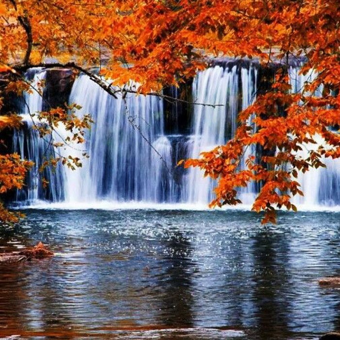 Solve waterfall jigsaw puzzle online with 25 pieces