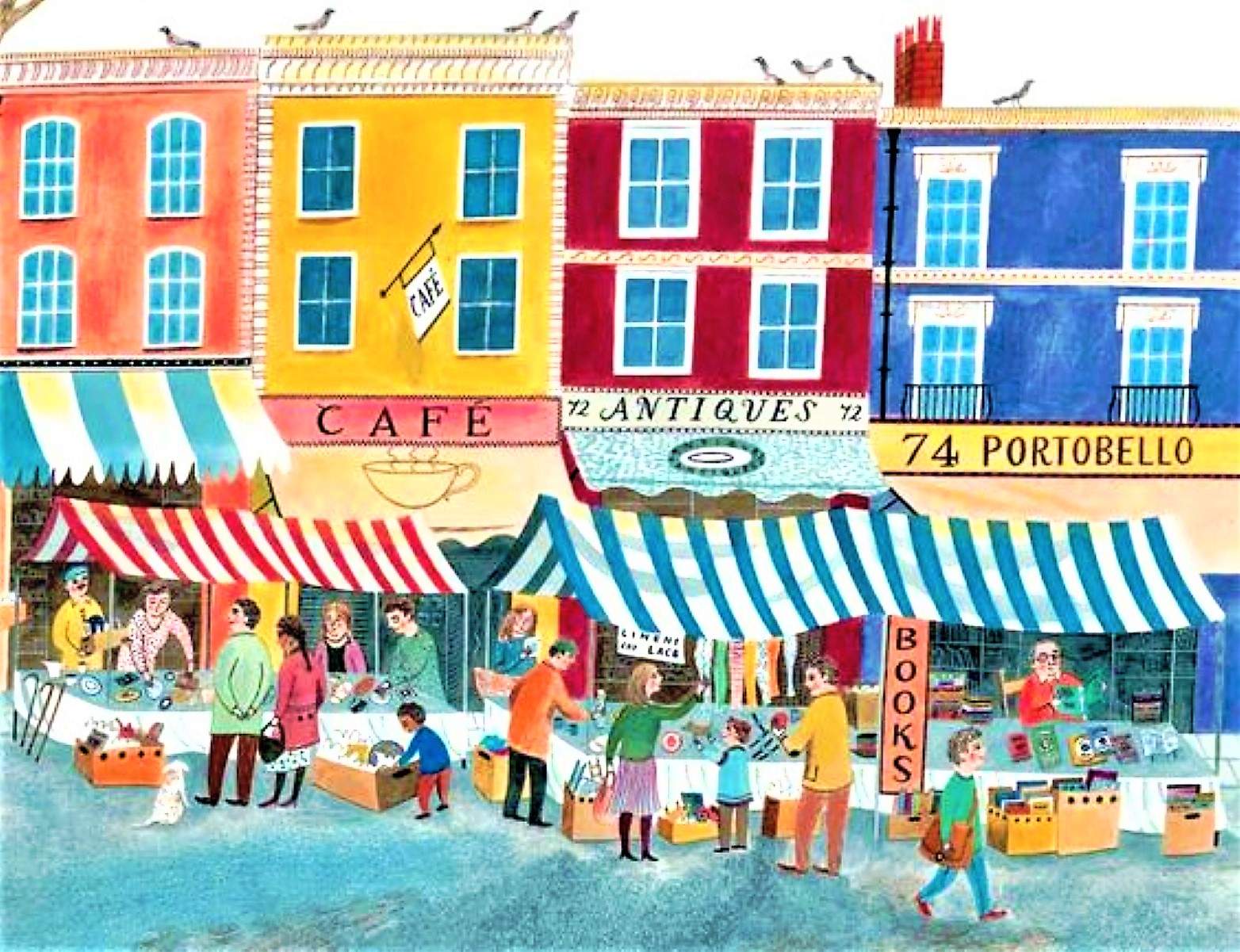 Solve Portobello Road, London jigsaw puzzle online with 546 pieces