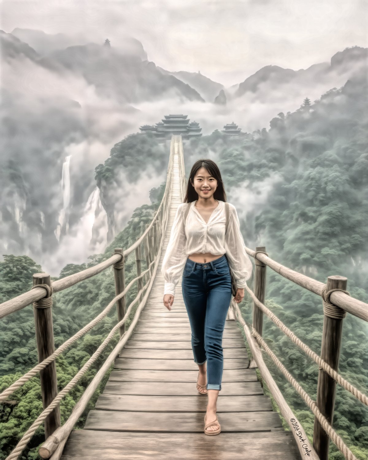 Solve Land of Temples (original concept) jigsaw puzzle online with 80