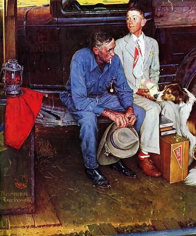 Solve Norman Rockwell jigsaw puzzle online with 30 pieces