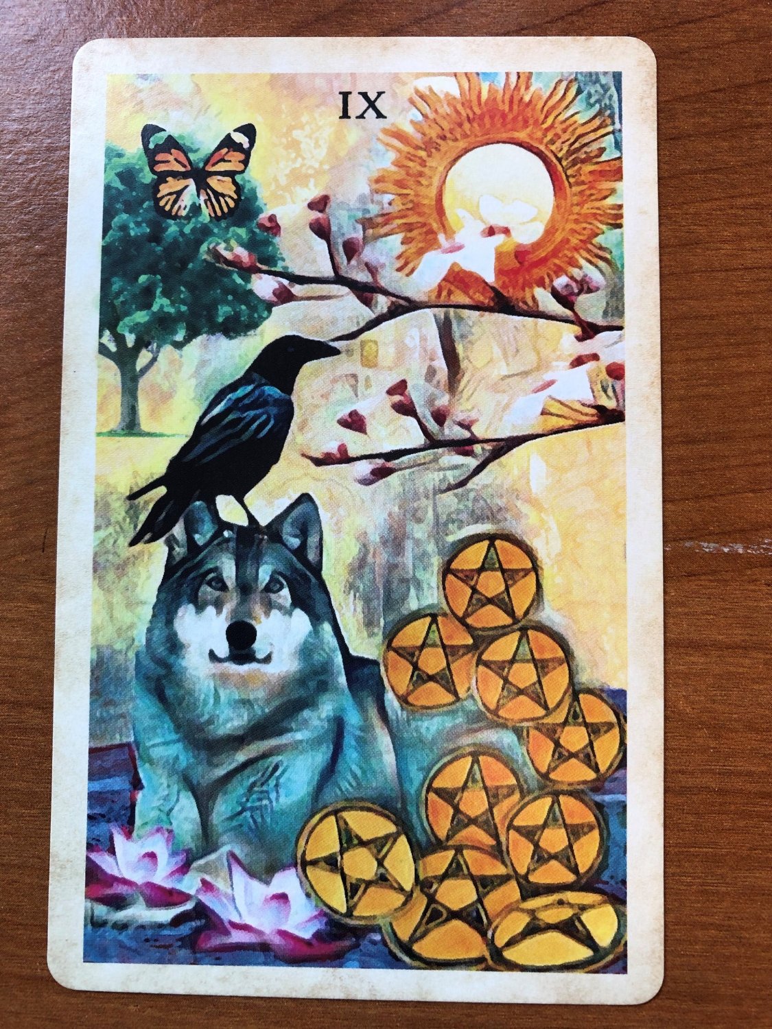 Solve Tarot 1 April jigsaw puzzle online with 48 pieces