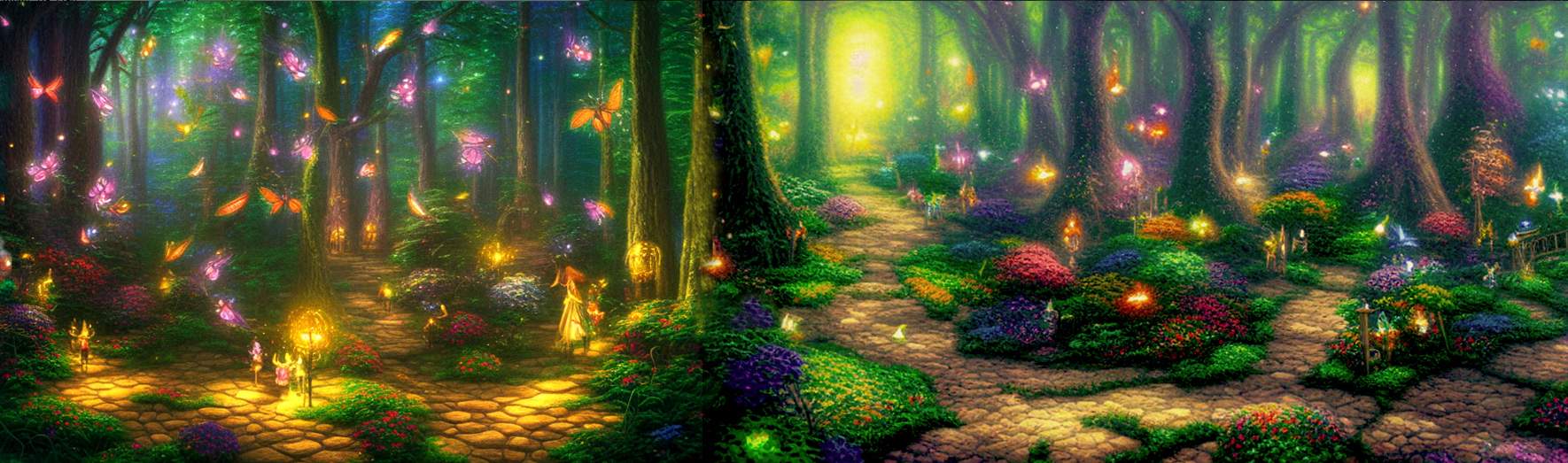 Solve Stable Diffusion AI Magic Forest with Fairies jigsaw puzzle ...
