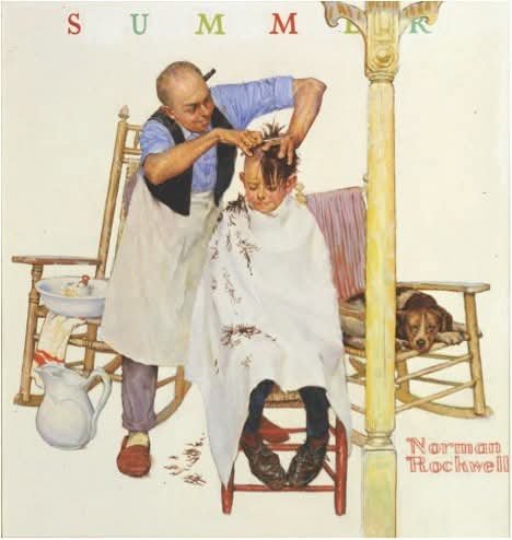 Solve Norman Rockwell jigsaw puzzle online with 64 pieces