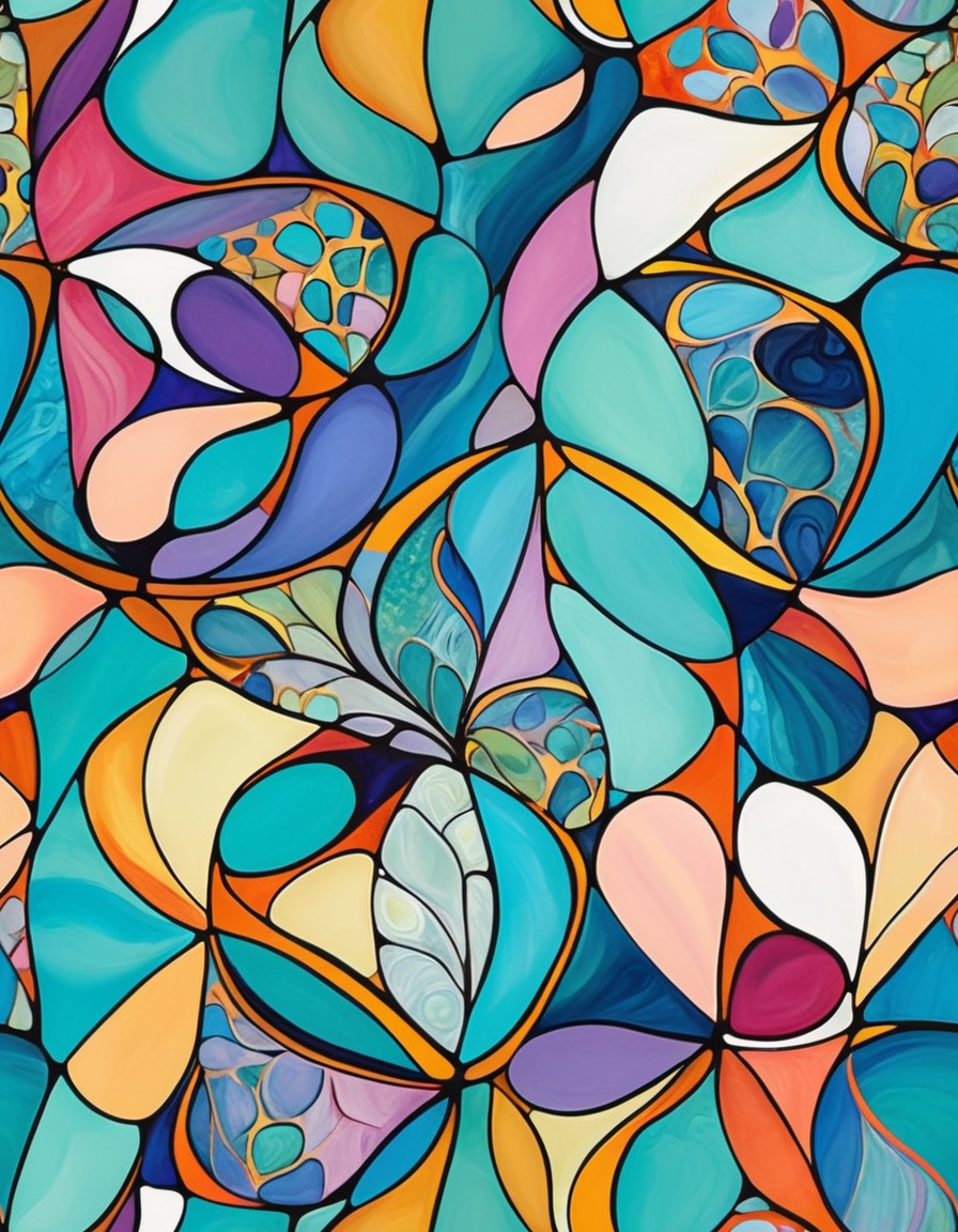 Solve Abstract pattern jigsaw puzzle online with 80 pieces