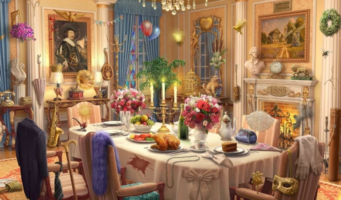 Solve Dining Room jigsaw puzzle online with 104 pieces